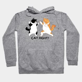 Funny Cat Fight Hoodie